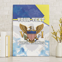 Personalized US Virgin Islands Canvas Wall Art Happy Independence Day