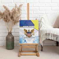 Personalized US Virgin Islands Canvas Wall Art Happy Independence Day