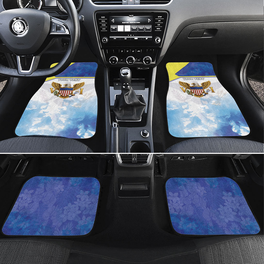 Personalized US Virgin Islands Car Mats Happy Independence Day