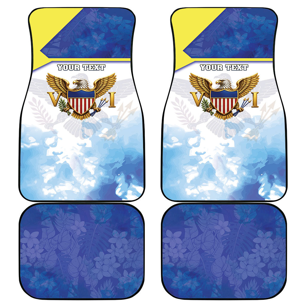 Personalized US Virgin Islands Car Mats Happy Independence Day