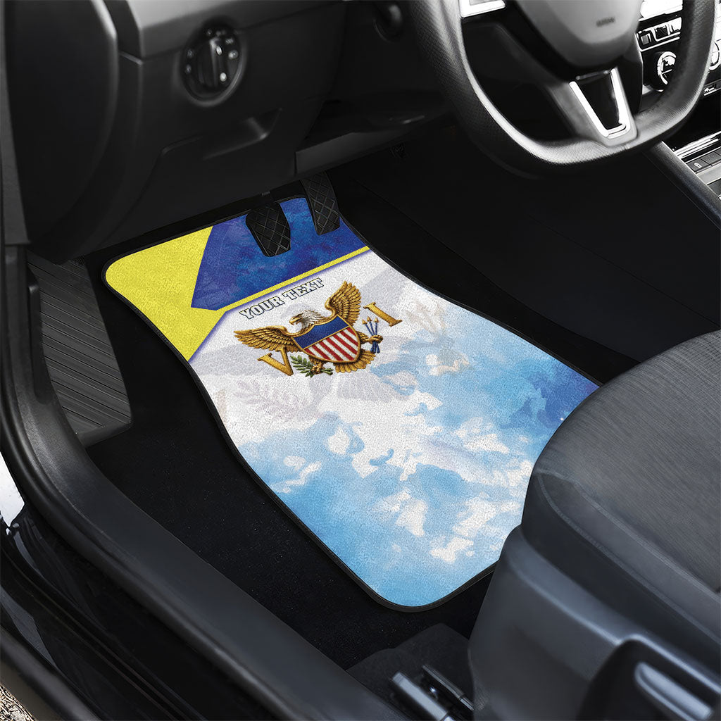 Personalized US Virgin Islands Car Mats Happy Independence Day
