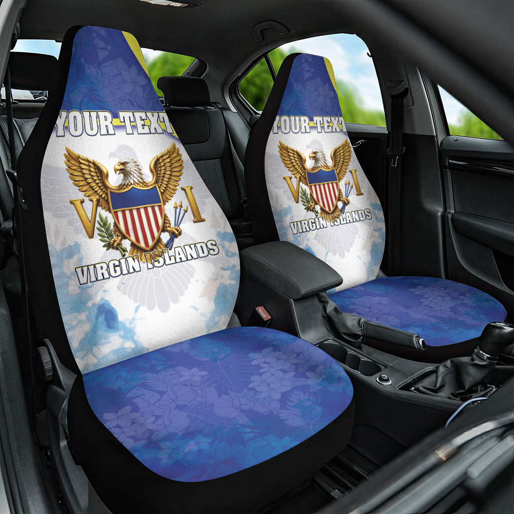Personalized US Virgin Islands Car Seat Cover Happy Independence Day