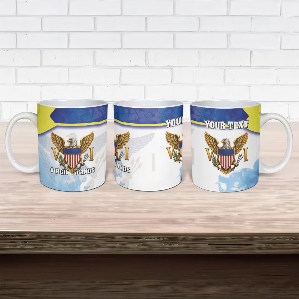 Personalized US Virgin Islands Ceramic Mug Happy Independence Day