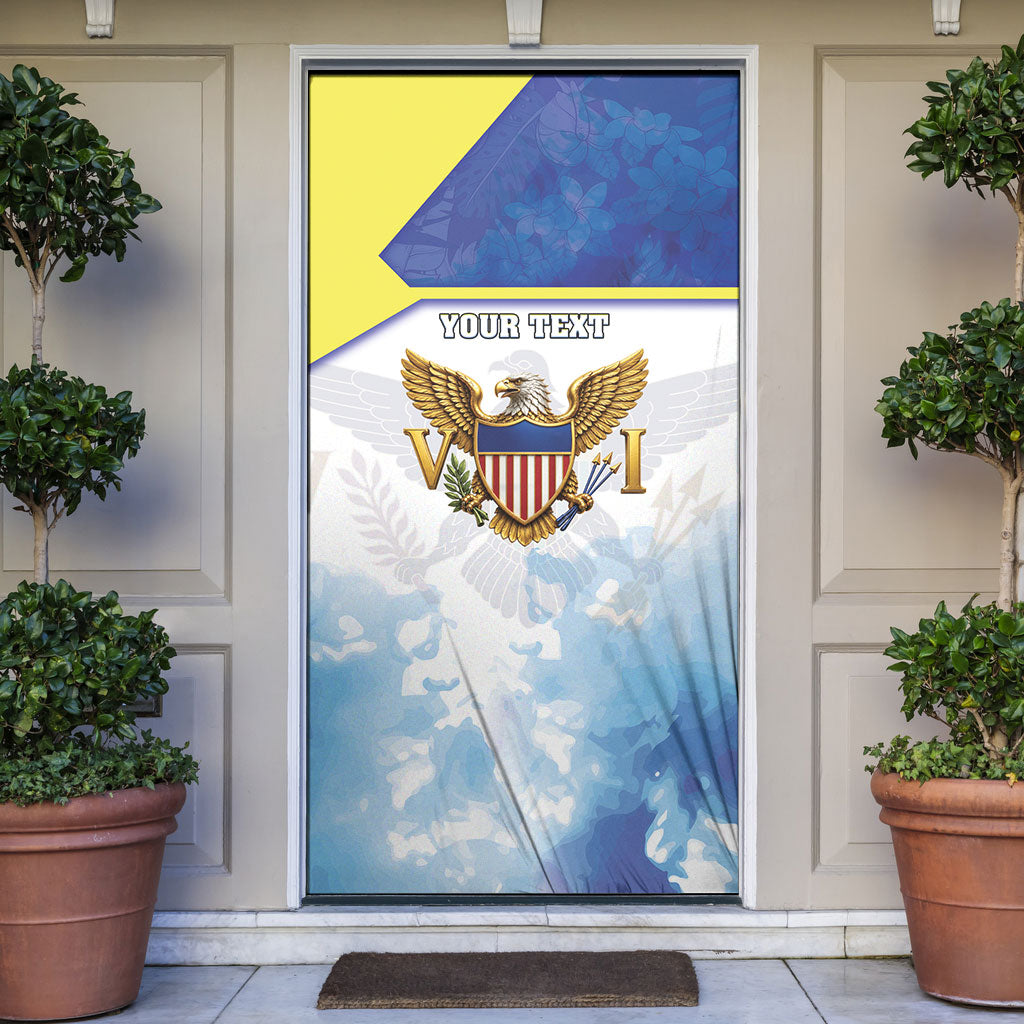 Personalized US Virgin Islands Door Cover Happy Independence Day