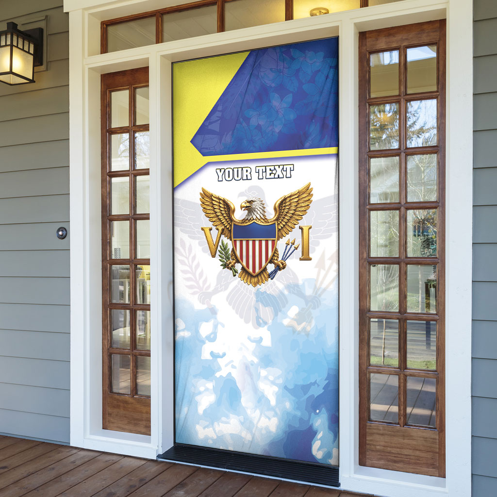 Personalized US Virgin Islands Door Cover Happy Independence Day