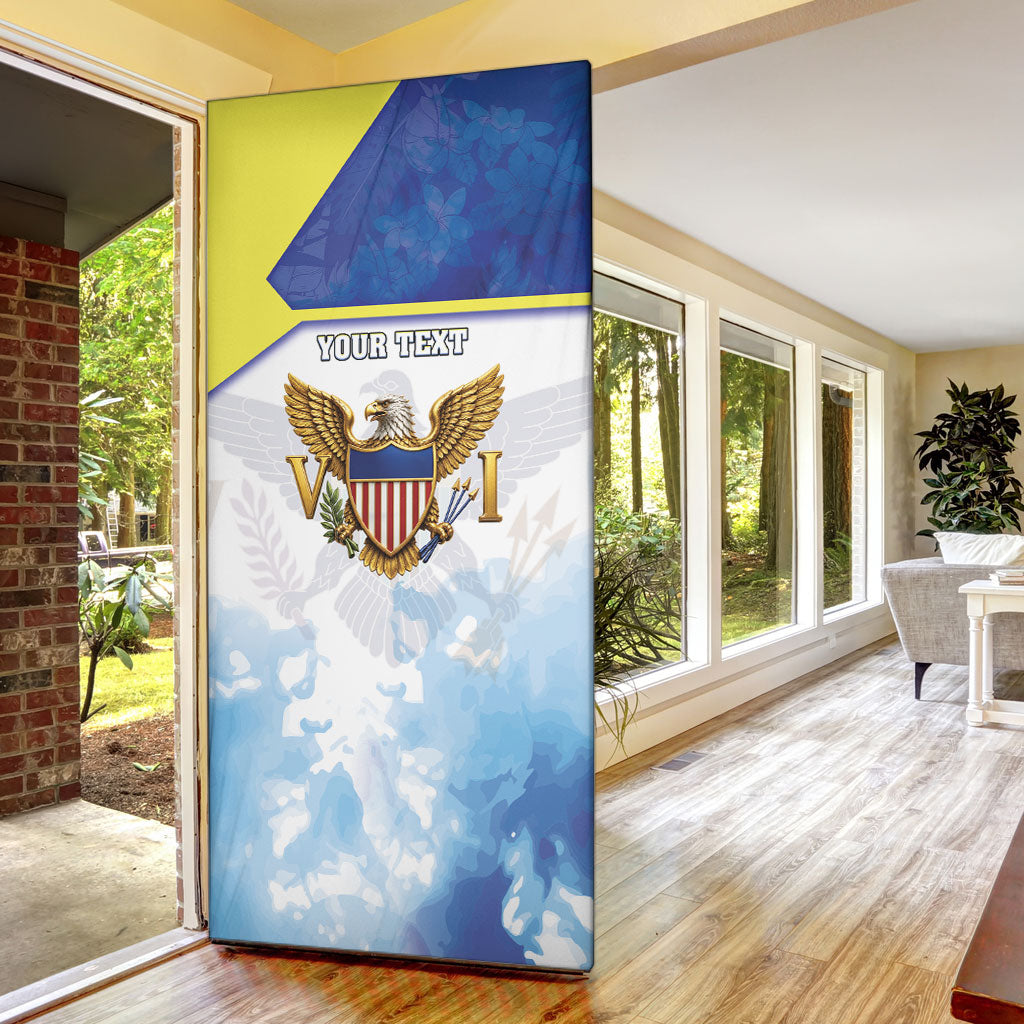 Personalized US Virgin Islands Door Cover Happy Independence Day