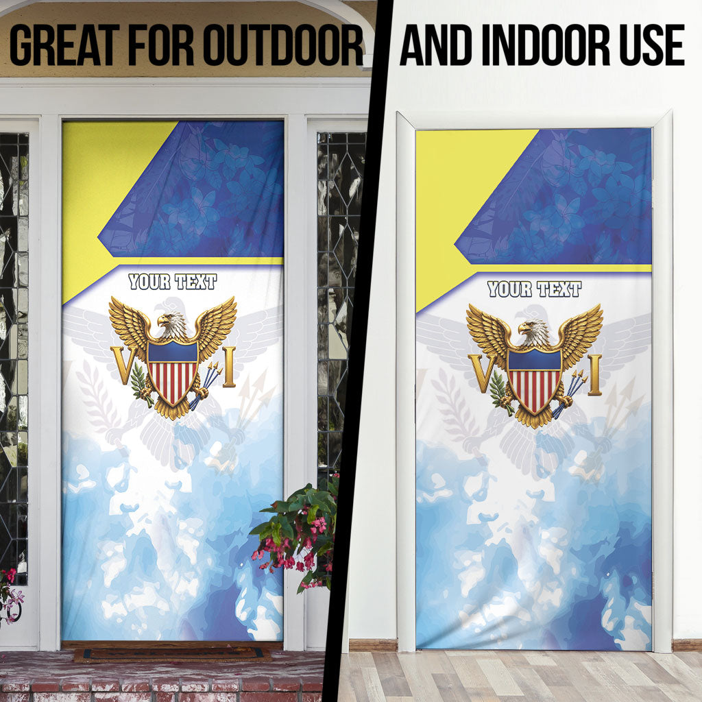 Personalized US Virgin Islands Door Cover Happy Independence Day