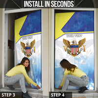Personalized US Virgin Islands Door Cover Happy Independence Day