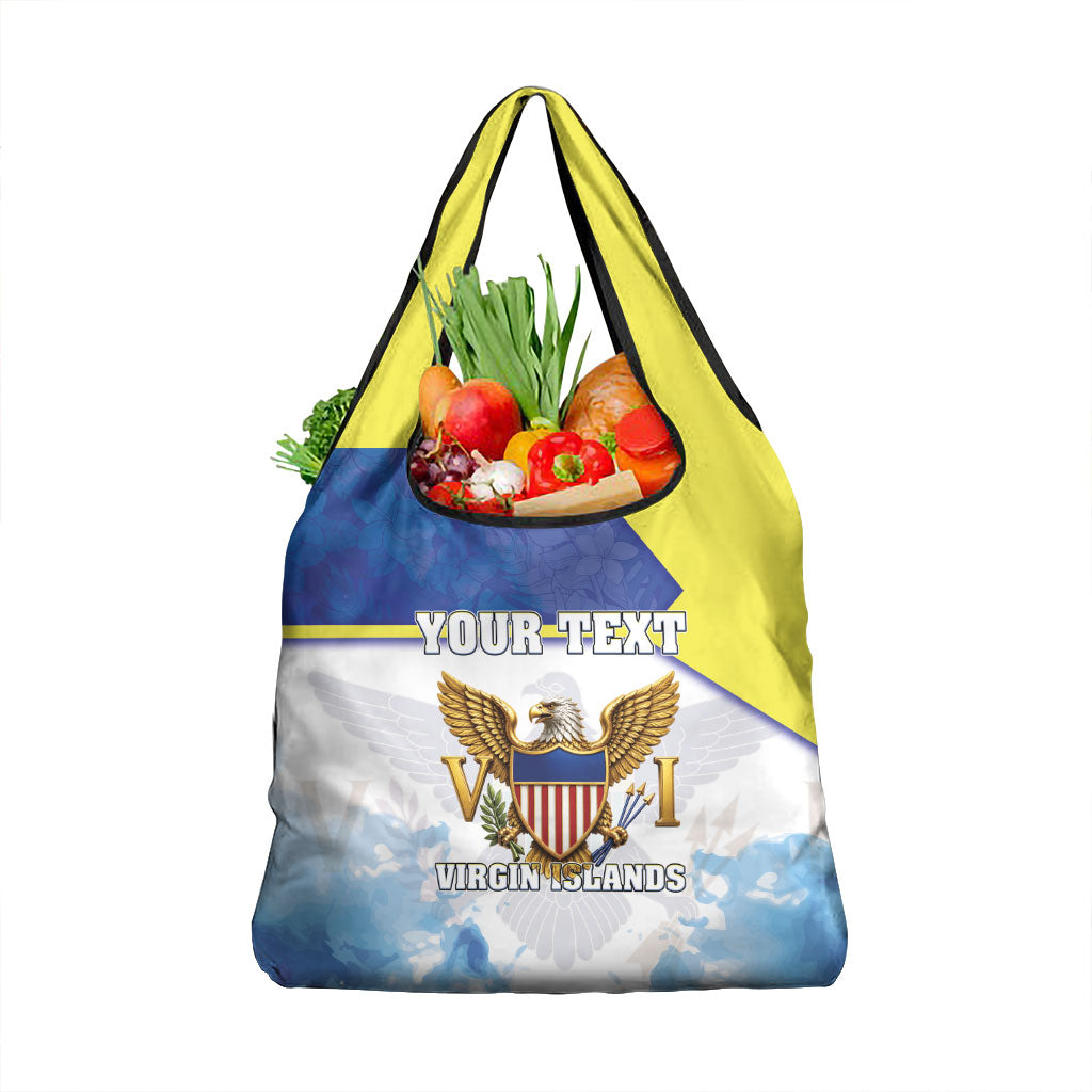 Personalized US Virgin Islands Grocery Bag Happy Independence Day