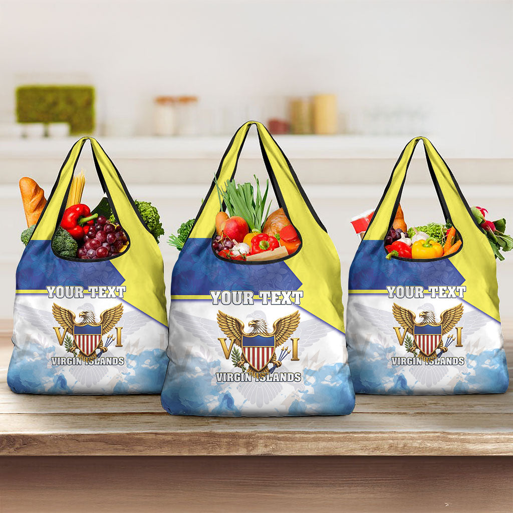 Personalized US Virgin Islands Grocery Bag Happy Independence Day