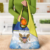 Personalized US Virgin Islands Grocery Bag Happy Independence Day
