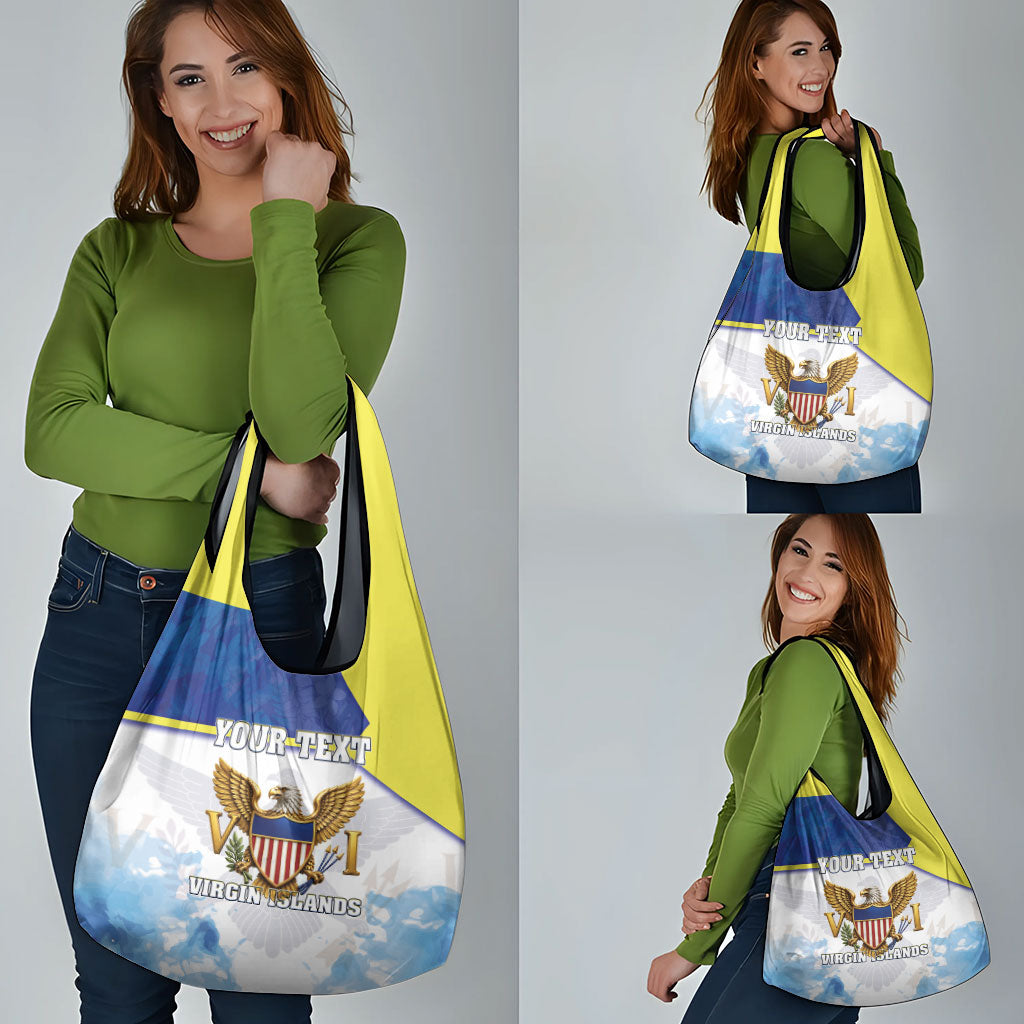 Personalized US Virgin Islands Grocery Bag Happy Independence Day