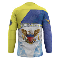 Personalized US Virgin Islands Hockey Jersey Happy Independence Day