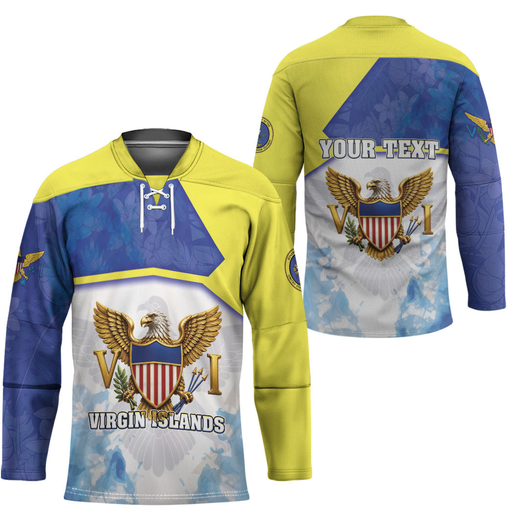 Personalized US Virgin Islands Hockey Jersey Happy Independence Day