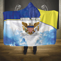 Personalized US Virgin Islands Hooded Blanket Happy Independence Day