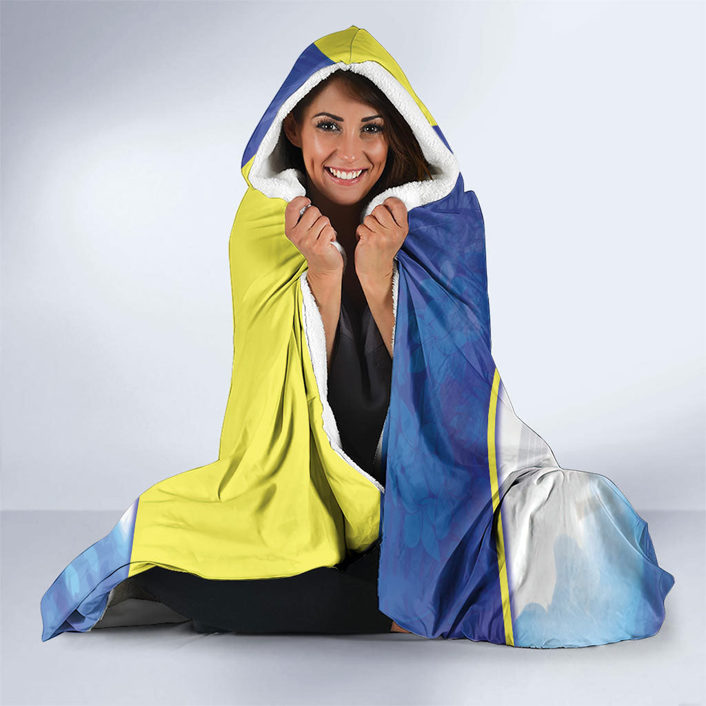 Personalized US Virgin Islands Hooded Blanket Happy Independence Day