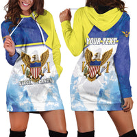 Personalized US Virgin Islands Hoodie Dress Happy Independence Day