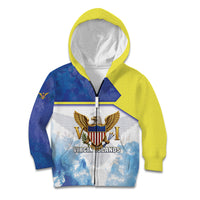 Personalized US Virgin Islands Kid Hoodie Happy Independence Day