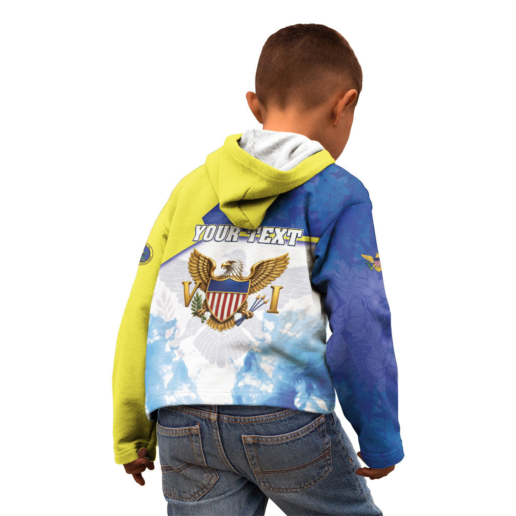 Personalized US Virgin Islands Kid Hoodie Happy Independence Day
