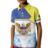 Personalized US Virgin Islands Kid Polo Shirt Happy Independence Day