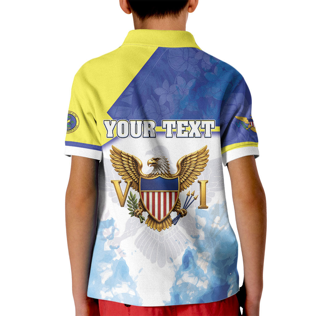 Personalized US Virgin Islands Kid Polo Shirt Happy Independence Day