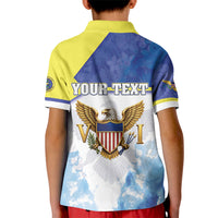 Personalized US Virgin Islands Kid Polo Shirt Happy Independence Day