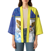 Personalized US Virgin Islands Kimono Happy Independence Day