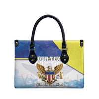 Personalized US Virgin Islands Leather Bag Happy Independence Day