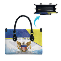 Personalized US Virgin Islands Leather Bag Happy Independence Day