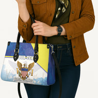 Personalized US Virgin Islands Leather Bag Happy Independence Day