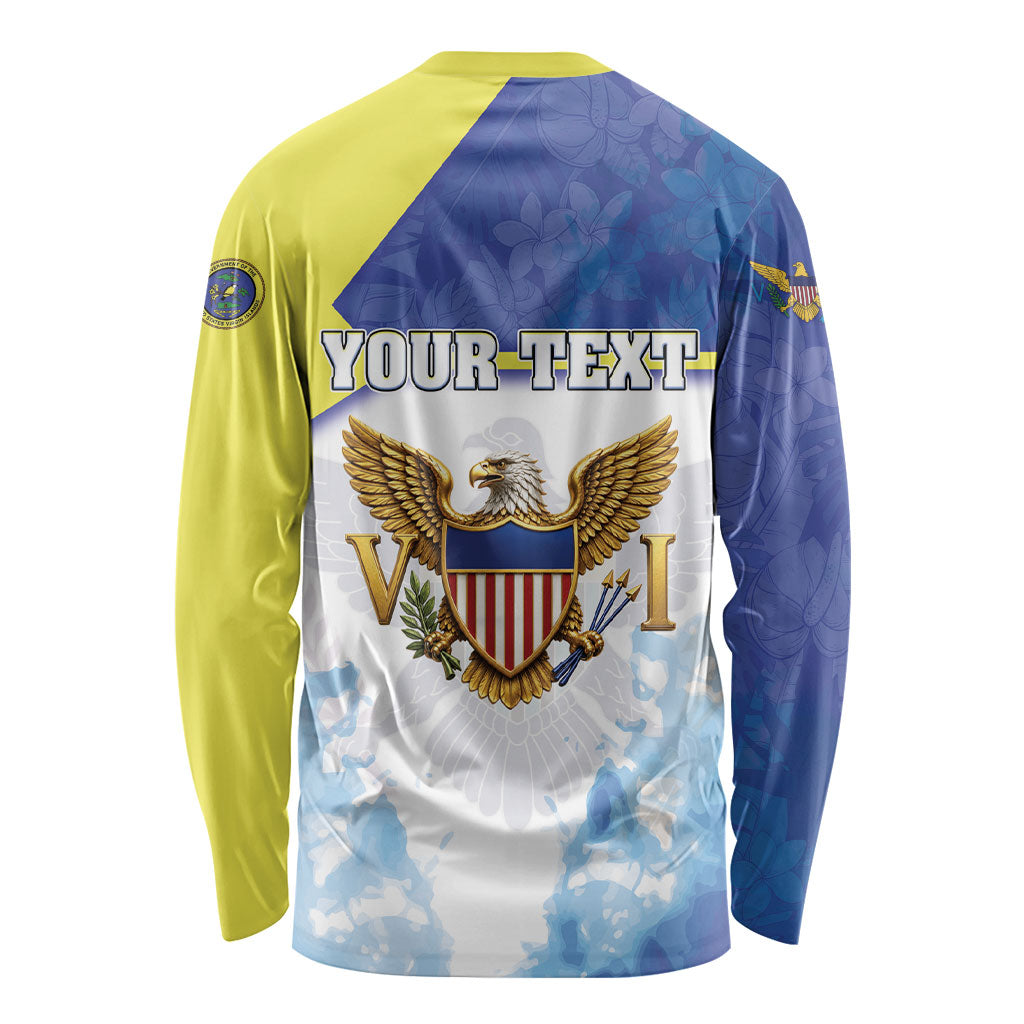 Personalized US Virgin Islands Long Sleeve Shirt Happy Independence Day