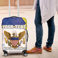 Personalized US Virgin Islands Luggage Cover Happy Independence Day