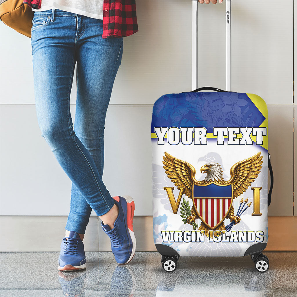 Personalized US Virgin Islands Luggage Cover Happy Independence Day
