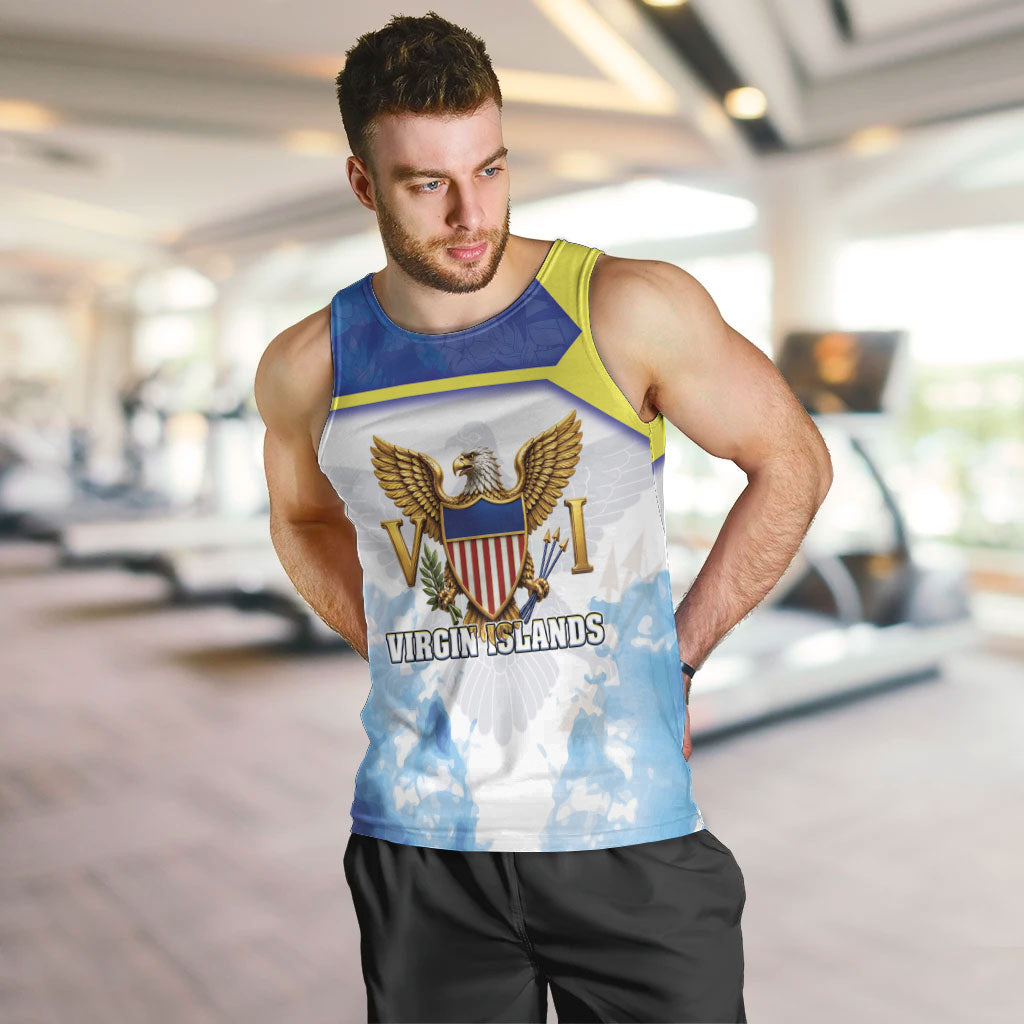 Personalized US Virgin Islands Men Tank Top Happy Independence Day