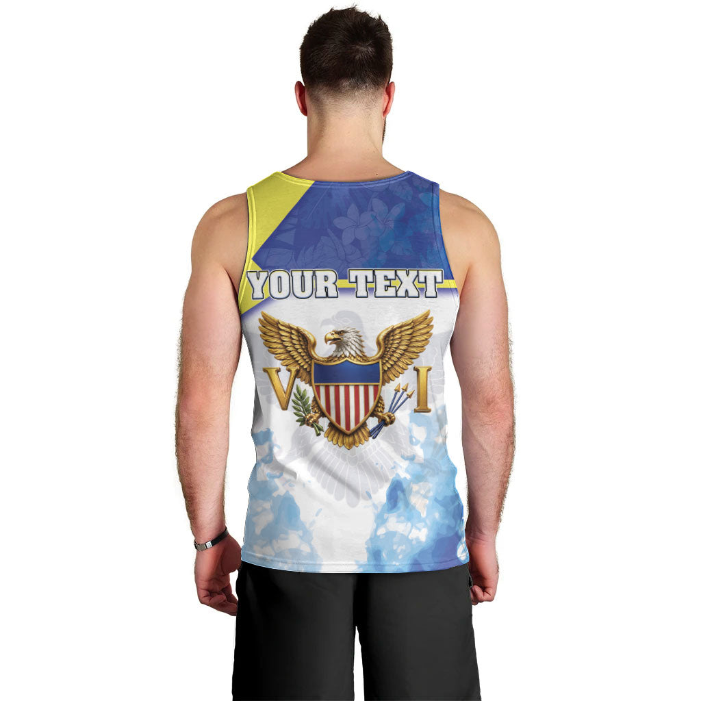 Personalized US Virgin Islands Men Tank Top Happy Independence Day