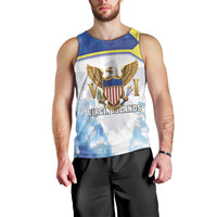 Personalized US Virgin Islands Men Tank Top Happy Independence Day