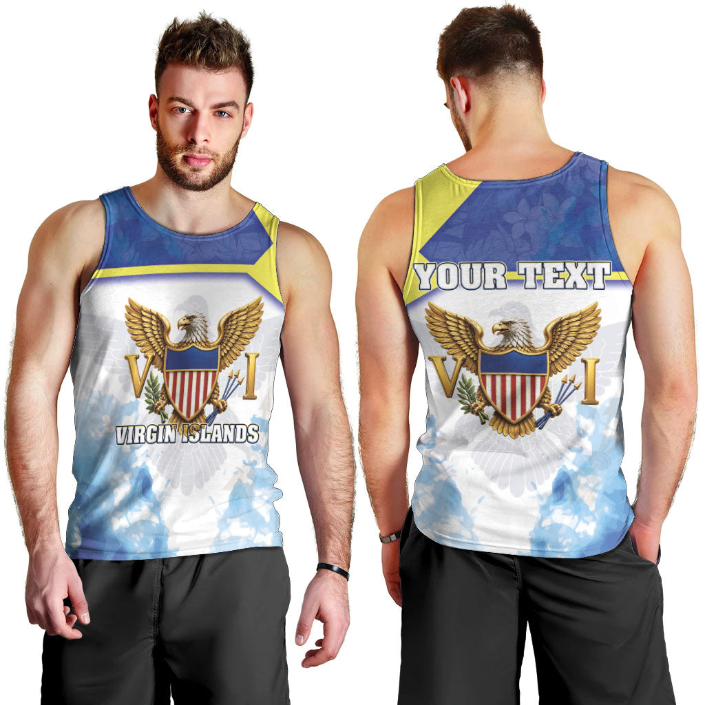 Personalized US Virgin Islands Men Tank Top Happy Independence Day