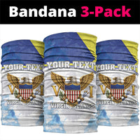 Personalized US Virgin Islands Neck Gaiter Happy Independence Day