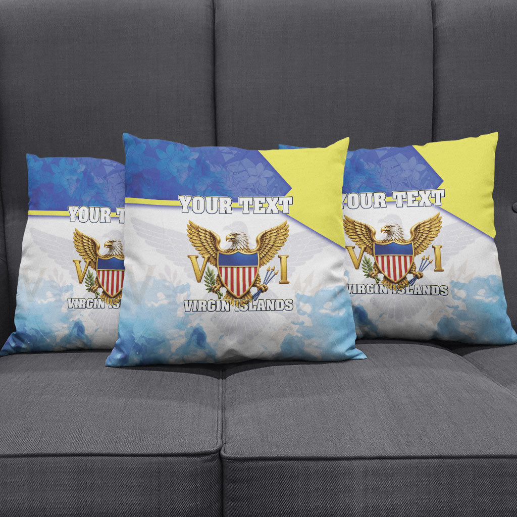 Personalized US Virgin Islands Pillow Cover Happy Independence Day