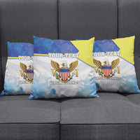 Personalized US Virgin Islands Pillow Cover Happy Independence Day