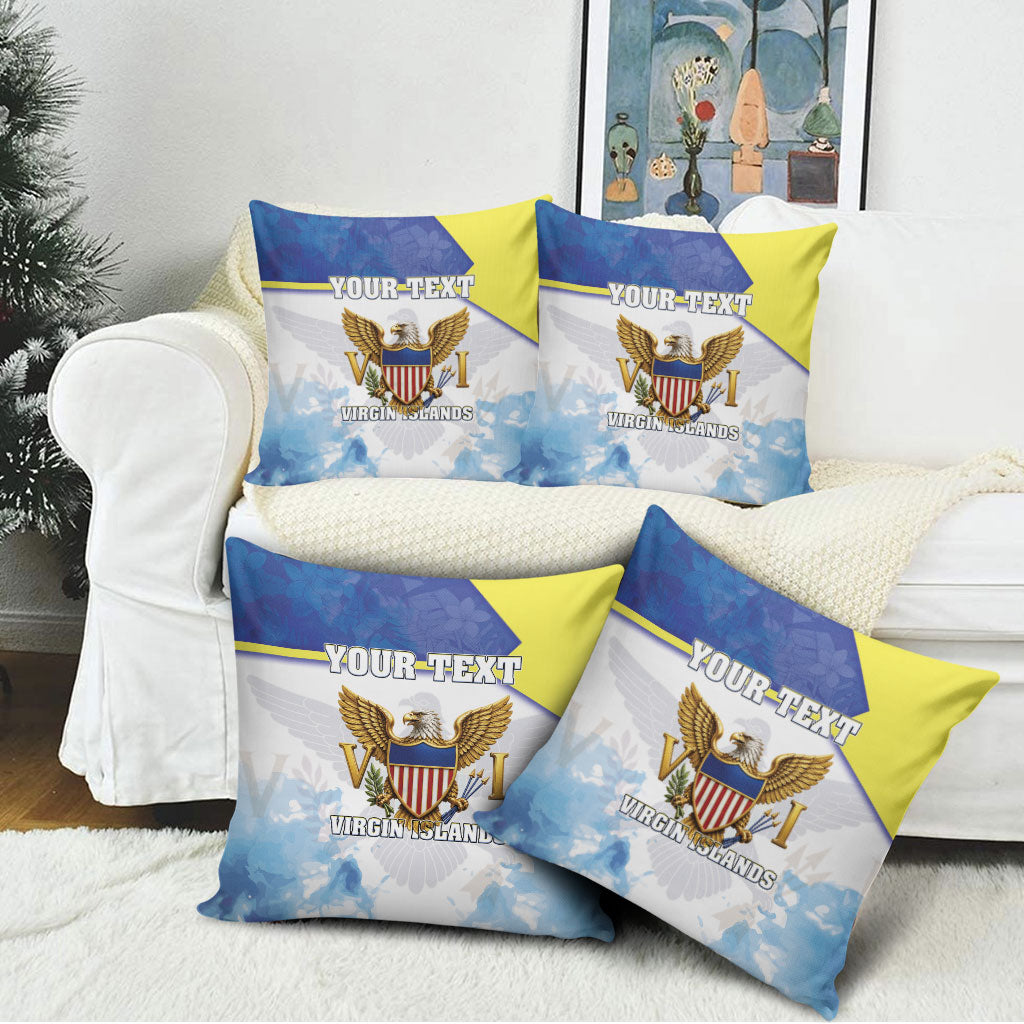 Personalized US Virgin Islands Pillow Cover Happy Independence Day