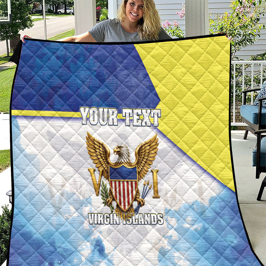 Personalized US Virgin Islands Quilt Happy Independence Day