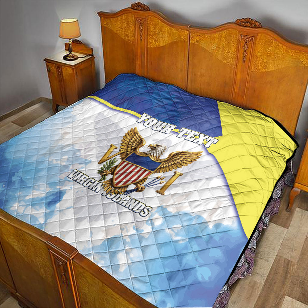 Personalized US Virgin Islands Quilt Happy Independence Day