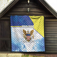 Personalized US Virgin Islands Quilt Happy Independence Day