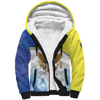 Personalized US Virgin Islands Sherpa Hoodie Happy Independence Day