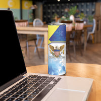 Personalized US Virgin Islands Skinny Tumbler Happy Independence Day