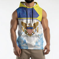 Personalized US Virgin Islands Sleeveless Hoodie Happy Independence Day