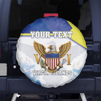 Personalized US Virgin Islands Spare Tire Cover Happy Independence Day