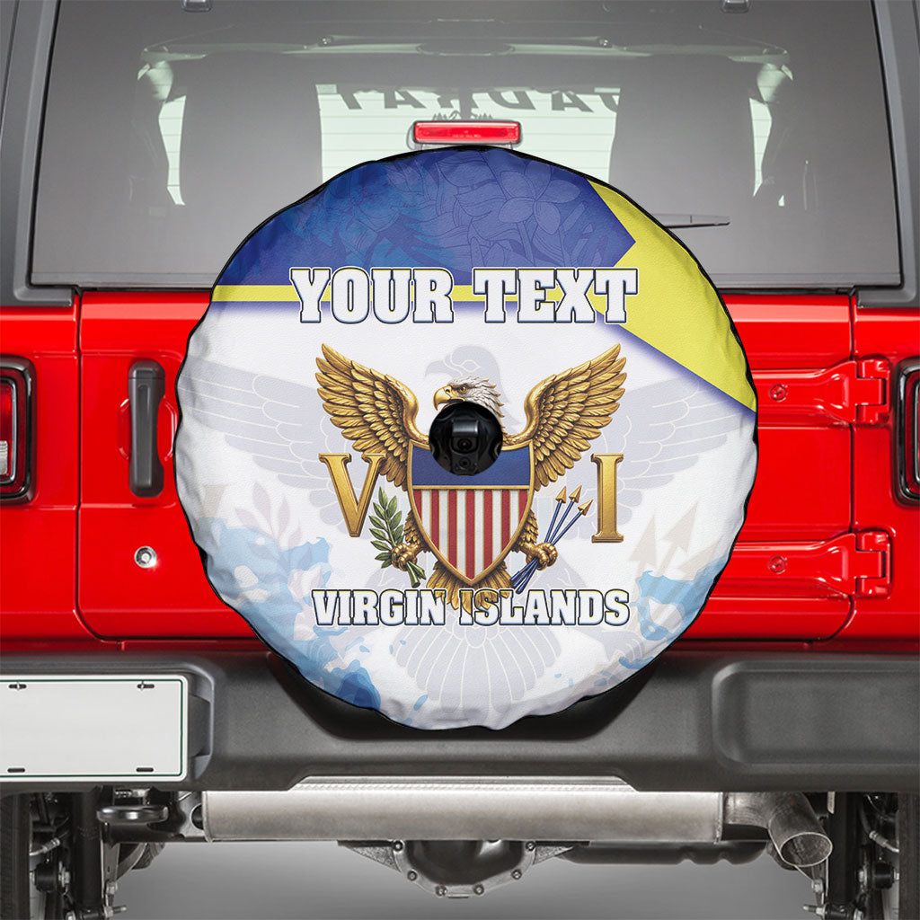 Personalized US Virgin Islands Spare Tire Cover Happy Independence Day