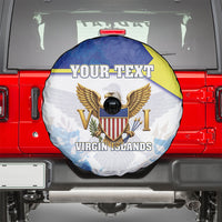 Personalized US Virgin Islands Spare Tire Cover Happy Independence Day